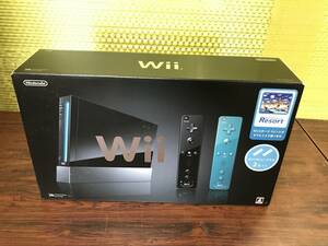 New Nintendo Wii Set w/box tested 任天堂 Wii クロ Wiiリモコンプラス2個 Wiiスポーツリゾート同梱 美品 動作確認済 C930
