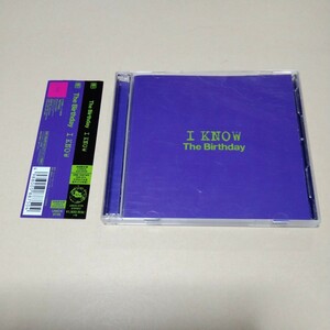 【The Birthday　I KNOW　初回限定盤CD＋DVD　2枚組　帯付】UMCK-9735　ザ・バースディ　チバユウスケ　検:ミッシェル・ガン・エレファント