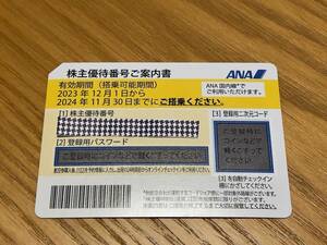 ANA 株主優待券　1枚　送料無料　