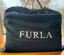 最終出品★☆超美品 FURLA フルラビジネスバッグ ブリーフケース本革/高級レザー/ブルーグレー/PC/A4/OK★☆_画像10