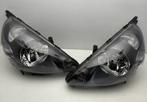 美品 ホンダ GD1 GD2 フィット 前期 ヘッドライト 左右セット HID STANLEY P3448 インナーグレー (U81)_画像2