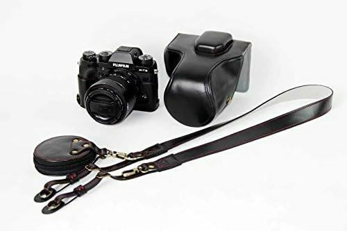 Fujifilm X-T2 X-T3 専用カメラケース+ショルダーストラップ+ミニ収納ケース　防水　防振　携帯型 　ブラック