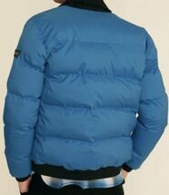 AIGLE ダウン MA-1 ジャケット 新品 44 BLUE エーグル Down JACKET XL フライト ブルゾン flight blouson ブルー 青 サーモライト_画像9