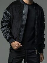 RESOUND CLOTHING David BOA JACKET 4 BLACK 新品 リサウンドクロージング MA-1 オーバー MA 1 ブラック 黒 ボア フライト ジャケット_画像8