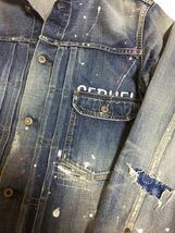 SEQUEL x FRAGMENT DESIGN DENIM JACKET XL INDIGO 限定 シークエル フラグメント デザイン ダメージ 加工 デニム ジャケット 藤原ヒロシ_画像3