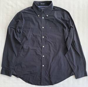 TOMMY HILFIGER 長袖 BD シャツ XL 黒