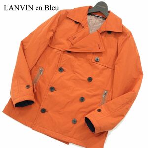 LANVIN en Bleu ランバン オン ブルー 秋冬 ポリ100%★ Pコート ジャケット Sz.48　メンズ 日本製　A3T14252_B#N