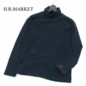 H.R.MARKET ハリウッドランチマーケット H刺繍★ ストレッチ フライス 長袖 タートルネック カットソー Tシャツ Sz.3 メンズ　A3T14203_B#E