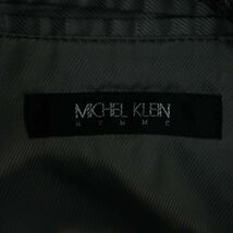 美品★ MICHEL KLEIN HOMME ミッシェルクラン オム 秋冬 スリム ダブル コート Sz.48　メンズ　A3T14448_C#N_画像5