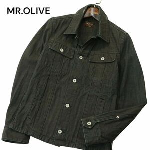 MR.OLIVE ミスターオリーブ 通年 USED加工★ デニム トラッカー ジャケット Gジャン Sz.M　メンズ 日本製　A3T14684_C#O