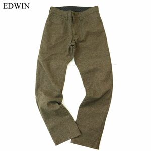 EDWIN エドウィン 秋冬 E503WF WILD FIRE★ 防風 裏起毛 ストレッチ ワーク パンツ Sz.28　メンズ 日本製 バイク　A3B05629_C#Q