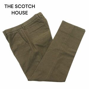 美品★ THE SCOTCH HOUSE スコッチハウス 秋冬 起毛 ストレッチ スラックス パンツ Sz.82　メンズ　A3B05667_C#Q