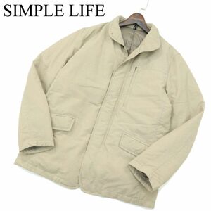 SIMPLE LIFE シンプルライフ レナウン 秋冬 ナイロン★ ダウン ジャケット Sz.L　メンズ　A3T15063_C#N