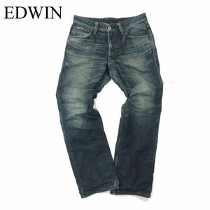 EDWIN エドウィン 503VG 裏起毛★ USED加工 デニム パンツ ジーンズ Sz.30　メンズ バイク　A3B05776_C#Q