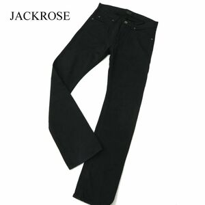 JACKROSE ジャックローズ 通年 スリム★ ブラック デニム パンツ ジーンズ Sz.M　メンズ 黒 日本製　A3B05651_C#R