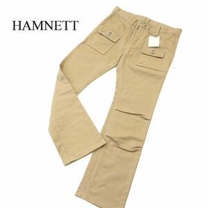 【新品 未使用】 HAMNETT キャサリン ハムネット 膝立体 ストレッチ★ ブッシュ パンツ Sz.M　メンズ 日本製　A3B05622_C#R