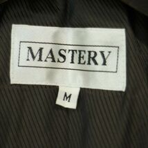 MASTERY マスタリー 秋冬 中綿 ライナー★ 羊革 リアル ラム レザー シングル コート Sz.M　メンズ 黒　A3T14338_B#N_画像7