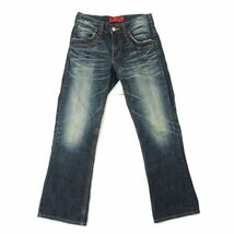 EDWIN エドウィン 421XVS USED加工★ ウエスタン デニム パンツ ジーンズ Sz.28　メンズ　A3B05813_C#R_画像3