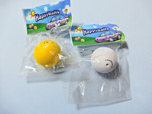 無地のアンテナボール2個セット 黄色・白 Plain color 2 pieces Antenna Ball 長期保管 コレクション放出！