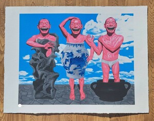 【真作】《方力均　中国人画家　版画》草間彌生　村上隆　奈良美智　ザオ・ウーキー