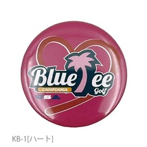 1: 送料無料【KB-1(ハート)】ブルーティーゴルフ 缶バッヂマーカー 【AC-022】BLUE TEE GOLF CALIFORNIA_画像1