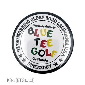 5: 送料無料【KB-5(BTGロゴ)】ブルーティーゴルフ 缶バッヂマーカー 【AC-022】BLUE TEE GOLF CALIFORNIA
