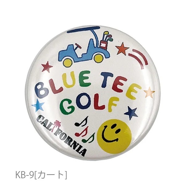 9: 送料無料【KB-9(カート)】ブルーティーゴルフ 缶バッヂマーカー 【AC-022】BLUE TEE GOLF CALIFORNIA