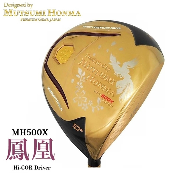 ●送料無料【10.5度：R】ムツミホンマ (Mutsumi Honma) MH500X 鳳凰チタンドライバー 右 （ルール不適合 ）