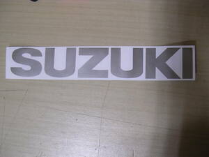 スズキ　SUZUKI　タンク　カウル　ステッカー　デカール　ロゴマーク　銀　シルバー　28cm　RG　TS　GT　刀　カタナ　タンク　GSX　　