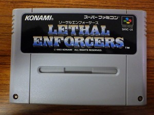 KME13132★SFCソフトのみ リーサルエンフォーサーズ LETHAL ENFORCERS 起動確認済 クリーニング済 スーファミ