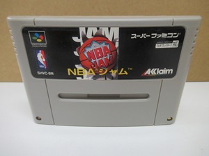 KME13158★SFCソフトのみ NBAジャム NBA JAM 起動確認済 クリーニング済 スーファミ