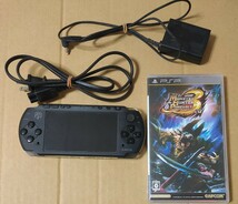 PSP-3000 本体 モンスターハンターポータブル 3rd ハンターズモデル_画像1