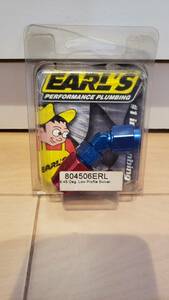● EARL'S 804506ERL #6 45 Deg. Low ProFile Swivel-Seal アールズ フィッティング 45°新品 長期在庫品 処分 送料込み ●ER 2023 012●