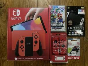 ■送料無料■新品未使用■Nintendo Switch■有機EL■マリオレッド■スーパーマリオブラザーワンダー■セット■