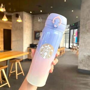 海外限定　スタバ　スターバックス　ステンレスボトル 水筒　タンブラー　500ml ブルー