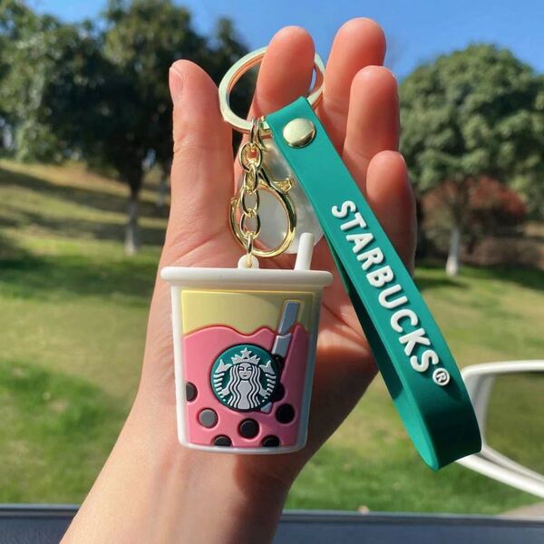 スターバックス スタバ 海外限定 キーホルダー タピオカ ミルクティー