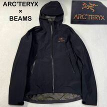 ☆希少☆ ARC'TERYX BEAMS レインボー　虹刺繍　GORE-TEX ZETA SL ナイロンジャケット マウンテンパーカー_画像1