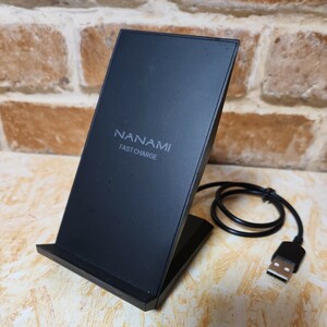 NANAMI ワイヤレス充電器 Qi認証 iPhone 15/14/13/12/11/SE/8シリーズ Galaxy S23/S22/21(Ultra)/S20他 USB Quick Charge ブラック