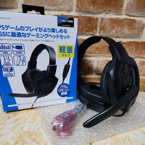 未使用CYBER Gadget ゲーミングヘッドセット CY-P5GMHSLY-BK（002）