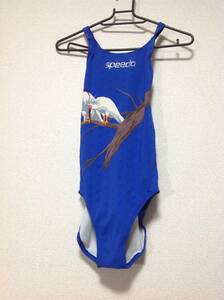 中古 スピード speedo レディース 競泳水着 アクアブレード2 Lサイズ トキ柄