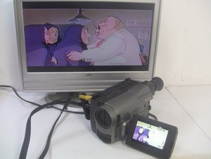 【動作確認済み・8㎜ビデオカメラ・ダビングにご使用ください！】SONY Video8ビデオカメラ CCD-TRV513/0660