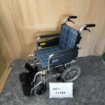 (WC-11169)【中古車椅子】ミキ　介助式車椅子　SKT-2　消毒洗浄済み　介護用品_画像1