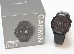 ◆ GARMIN fenix 7 Sapphire Dual Power 010-02540-46 スマートウォッチ ◆NHC09067　Ti Black DLC/Black マルチスポーツGPSウォッチ