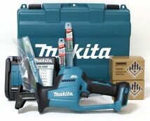 ◆ 【未使用】 makita 18V 充電式 レシプロソー JR189DRGX バッテリー2個 充電器 刃 BIM46/48 セット ◆NHC09014　DC18RF マキタ_画像1