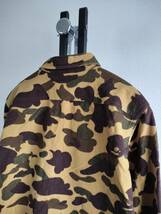 A BATHING APE/アベイシングエイプ/初期/ヴィンテージ/1ST CAMO L/S Chamois Cross SHIRT/ファーストカモシャモアクロスシャツ/迷彩_画像6