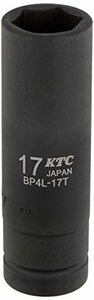 京都機械工具(KTC) インパクトレンチ ソケット 6角 BP4L17TP_2285 対辺寸法:17×差込角:12.7mm