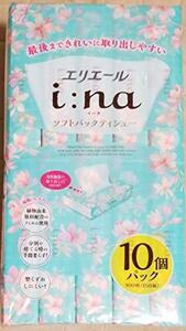 エリエール イーナ ソフトパックティシュー 10個パック 300枚（150組）