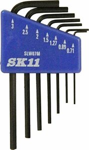 SK11 マイクロ六角棒レンチセット 7本組 ミリサイズ SLW07M