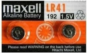 maxell кнопка батарейка LR41 (2 шт ) ×2