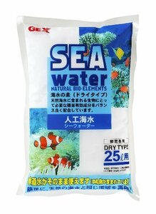 ジェックス GEX 人工海水シーウォーター 水道水をそのまま使える中和剤入り ドライタイプ25L用